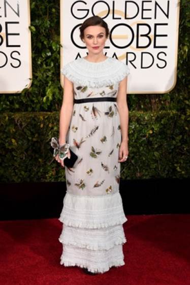 Keira Knightley Wore Her “Dream” Chanel Dress to Golden Globes