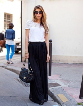 Extremely Stylish Maxi On The Street