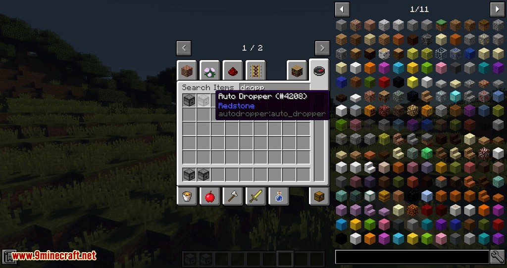 Auto Dropper mod for minecraft 02