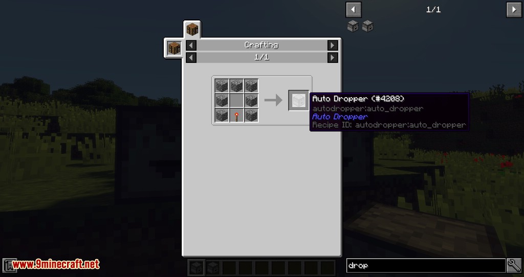 Auto Dropper mod for minecraft 04