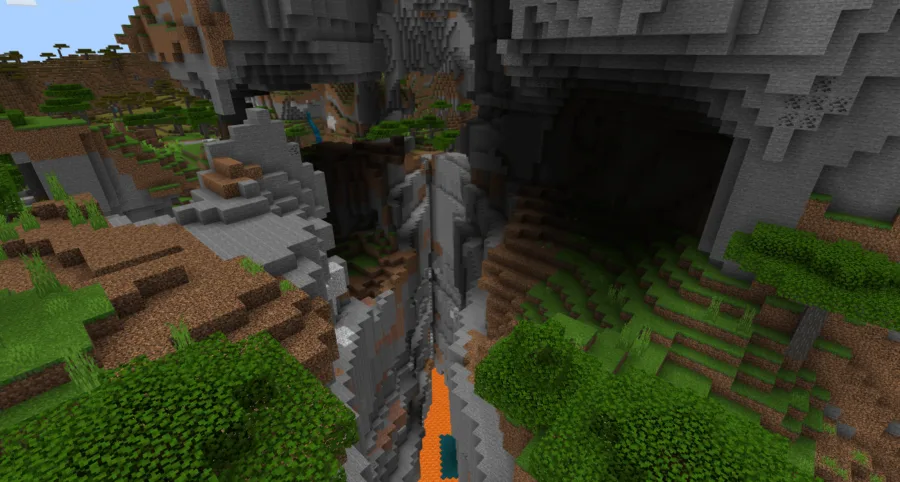 The Great Ravine Plateau - Top 10 Best PE Seeds 1.16.5 for Minecraft | Best Pocket Edition seeds