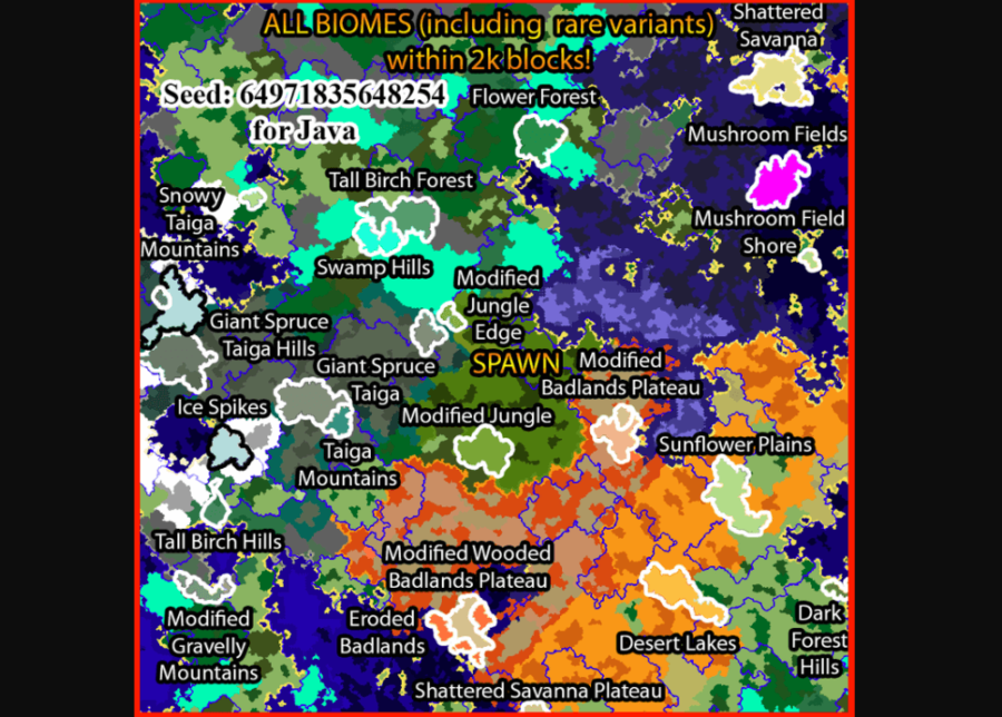 All Biomes Near Spawn