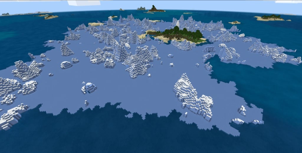 The Fortress of Solitude - Top 5 Best Bedrock Island  Seeds 1.17.1 / 1.16.5 for Minecraft