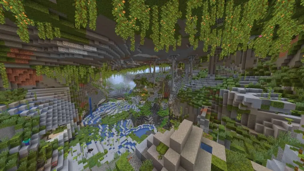 Top 13 best Minecraft Lush Cave seeds - Massive Jungle Lush Cave