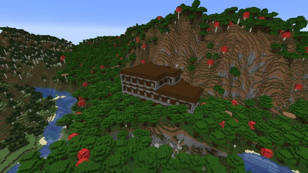 The Cliffside Mansion - Top 7 Best Bedrock Woodland Mansion Seeds 1.18.2 |1.17 | 1.16.5 for Minecraft .