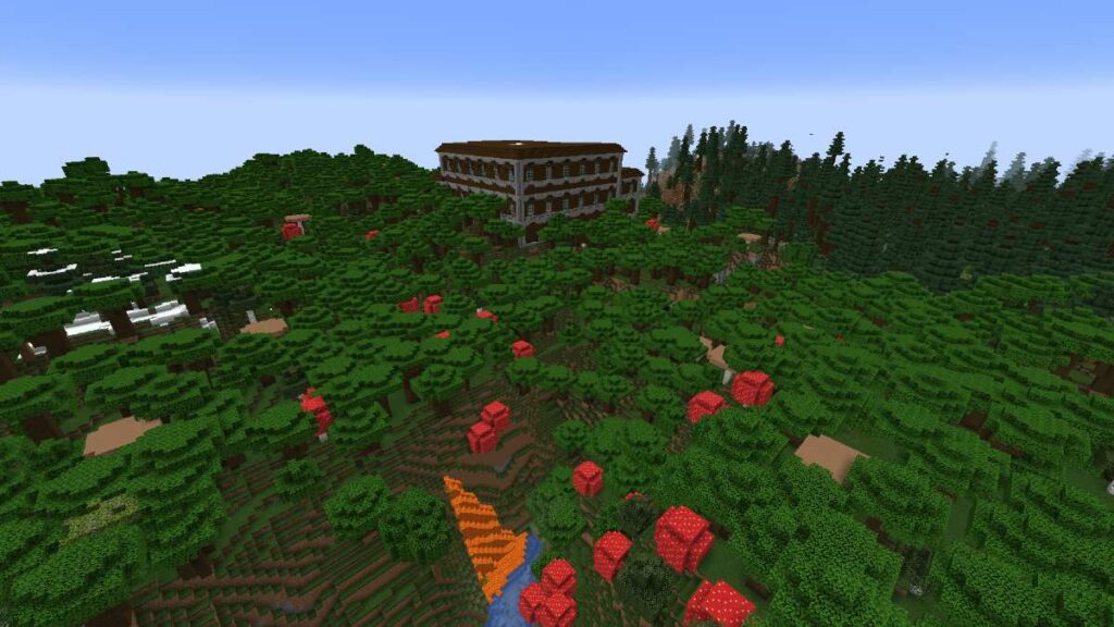 Mountains and a Mansion - Top 10 Best Java Woodland Mansion Seeds 1.16.5 |1.17 | 1.18.2 for Minecraft