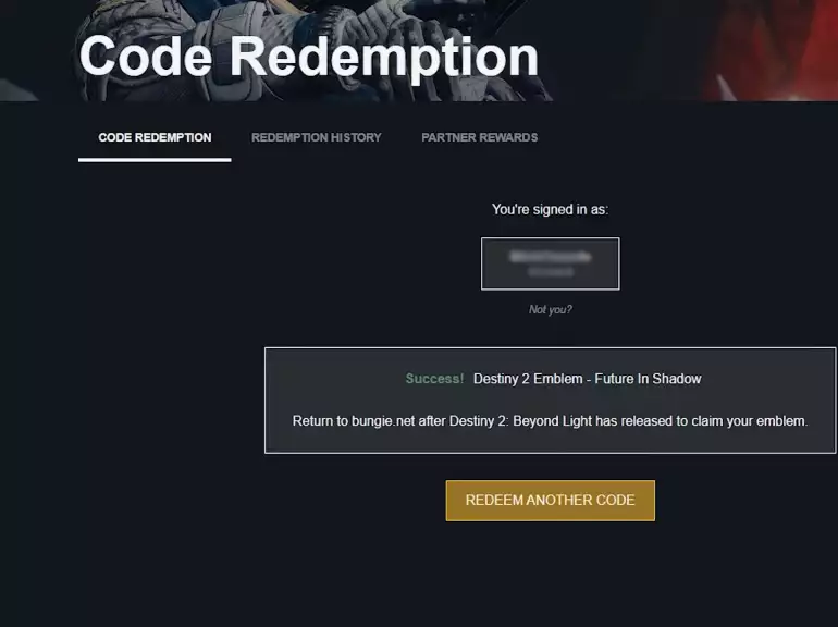 Destiny 2 redeem codes July 2022: All free shader and emblem codes