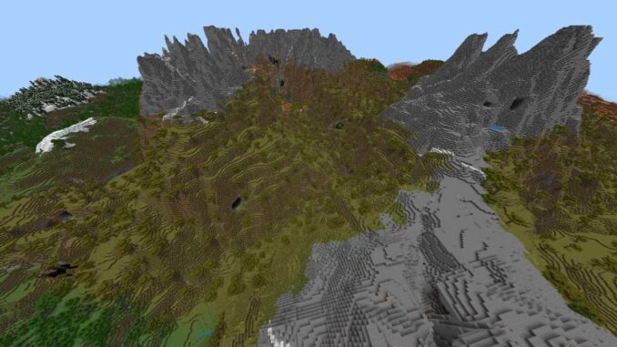 Minecraft Bedrock Seeds 1.18 The View From 1.19
