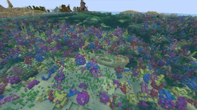 Best Minecraft Coral Reef Seeds Shipwreck in the Reef