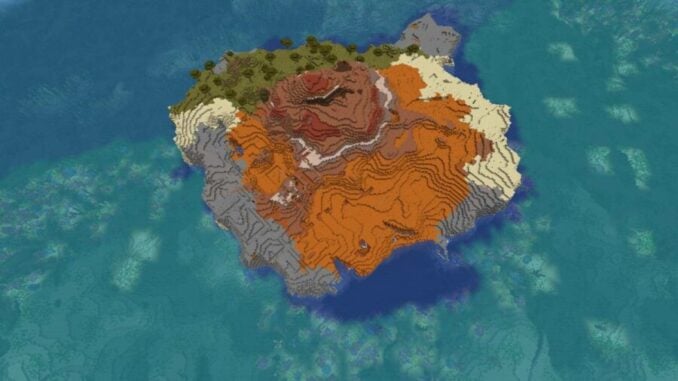 Minecraft Bedrock Seeds 1.18 Biome War Island