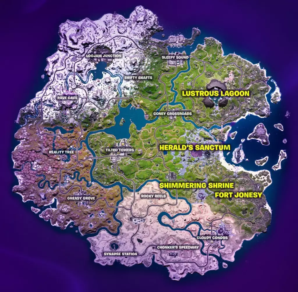 Fortnite Chapter 3 Season 4 Paradise Map – 4 New Points Of Interest