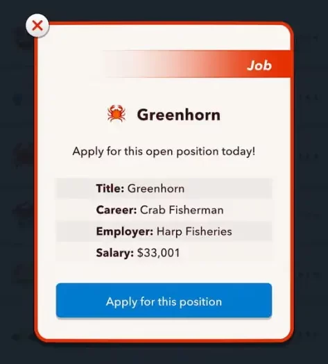 Bitlife crab fisherman