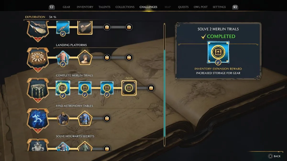 How to get more inventory space in Hogwarts Legacy