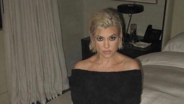 Kourtney Kardashian posts cleavage-baring selfie from steamy bedroom shoot