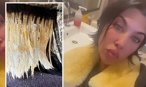 Kourtney Kardashian's most recent Instagram photo shows off a sneak peek of her BLEACHED hair. Sister Kim's Met Gala performance went platinum ten months earlier