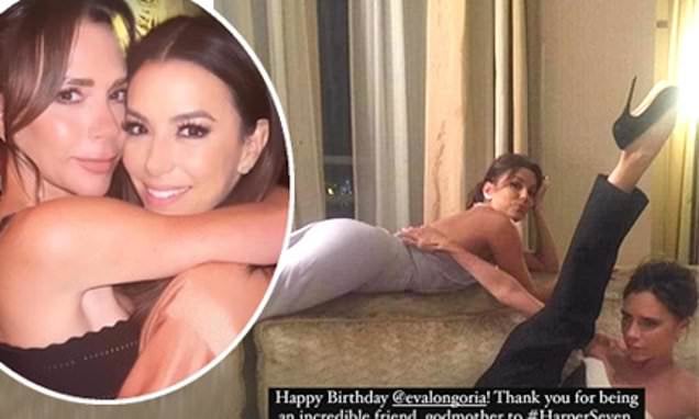 Victoria Beckham reflects on the two of their years spent together as friends in honor of Eva Longoria's 48th birthday: "THANK YOU FOR BEING MY PARTNER IN CRIME!"