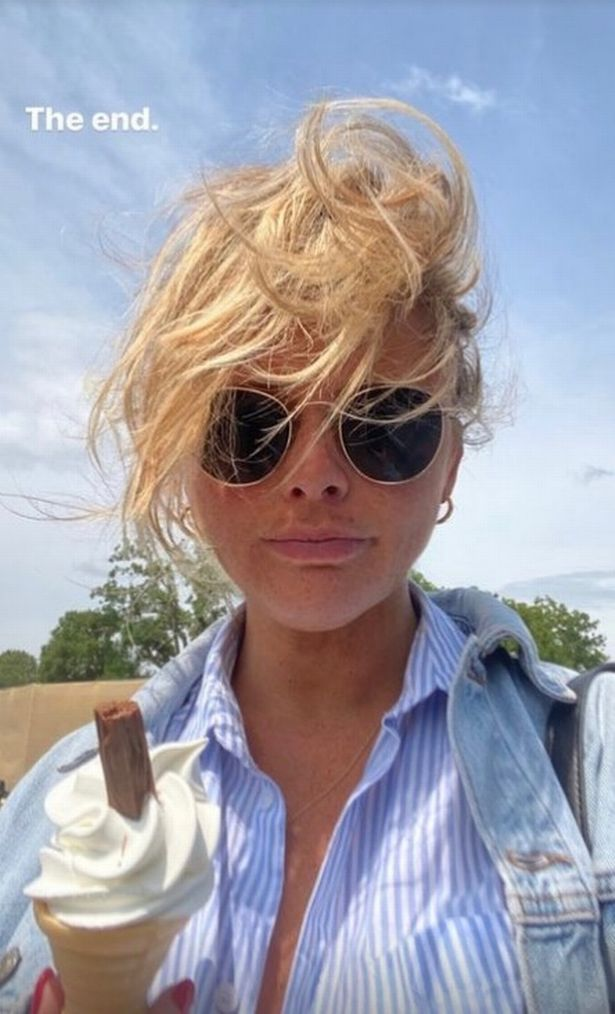 Stunning Emily Atack wowed Glastonbury audiences in unbuttoned shirt