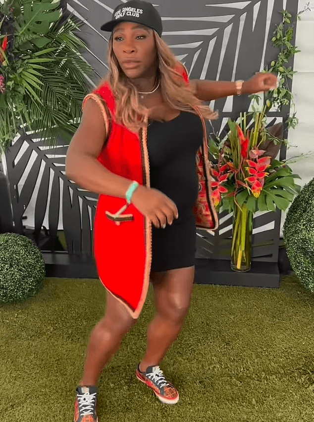In new TikTok video, Serena Williams busts a move to mambo music while showing off her baby bump