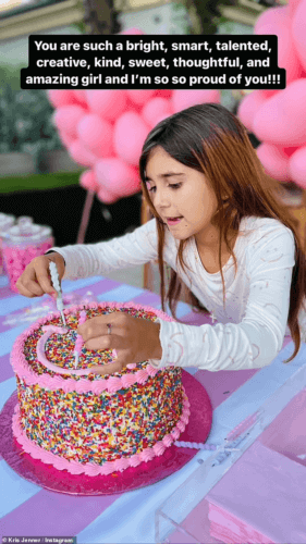 Khloe Kardashian and Kim Kardashian join Kris Jenner to wish Penelope Disick a happy birthday on her 11th birthday