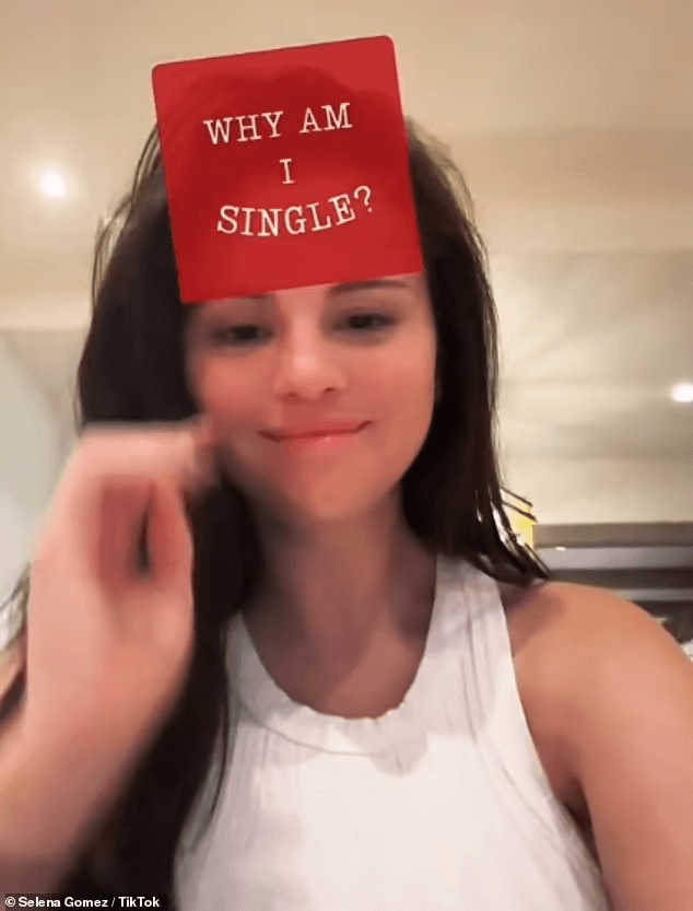 The TikTok filter responds rudely to Selena Gomez's question about why she is single - find out what it says