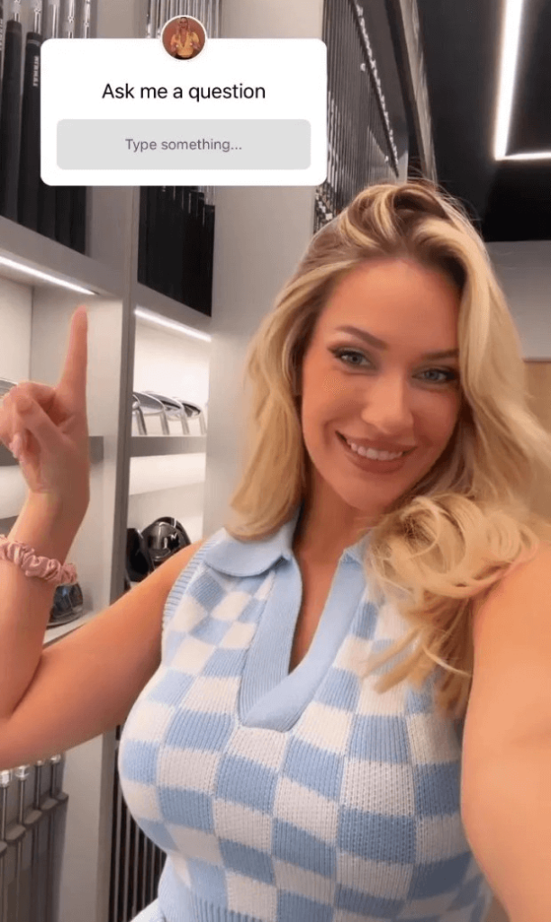 The latest social media videos from Paige Spiranac show her changing into a variety of golf outfits.