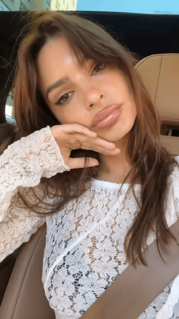 Stunning model Emily Ratajkowski left fans speechless with a video of her wearing a see-through dress.