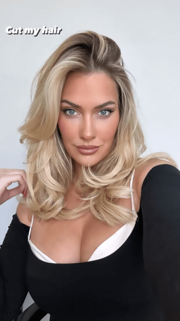 Paige Spiranac bursts out of revealing top with new hairdo, admitting 'no one knows anyway'
