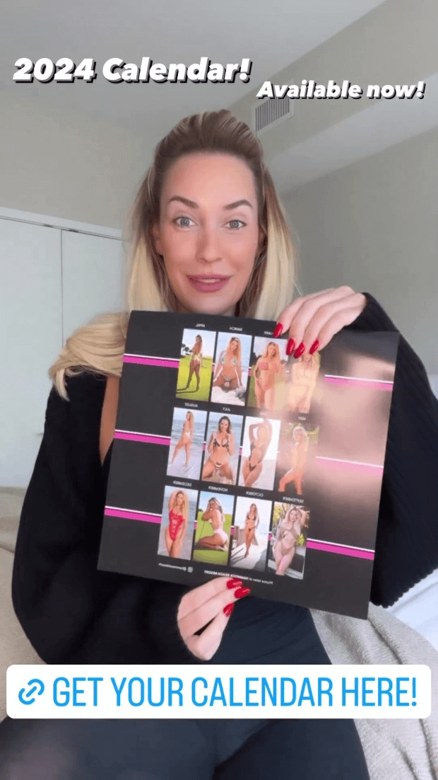 A new calendar for 2024 has Paige Spiranac's fans counting down to January