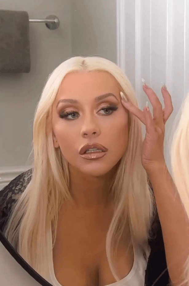 Fans were left hot under the collar when Christina Aguilera uploaded a video showing how she prepares for a night at home.