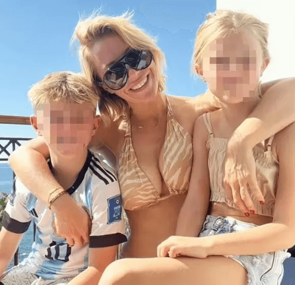 Laura displayed her flawless physique on Instagram while spending the half-term holiday week in Cyprus with her children in a tanned tiger-striped bikini.