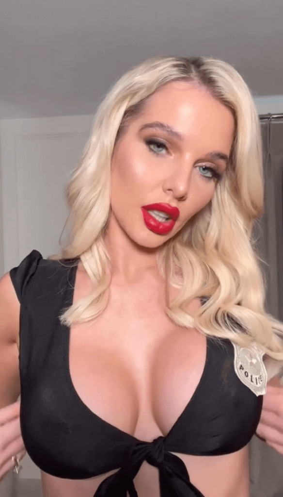 Halloween costumes by Helen Flanagan show off her killer curves