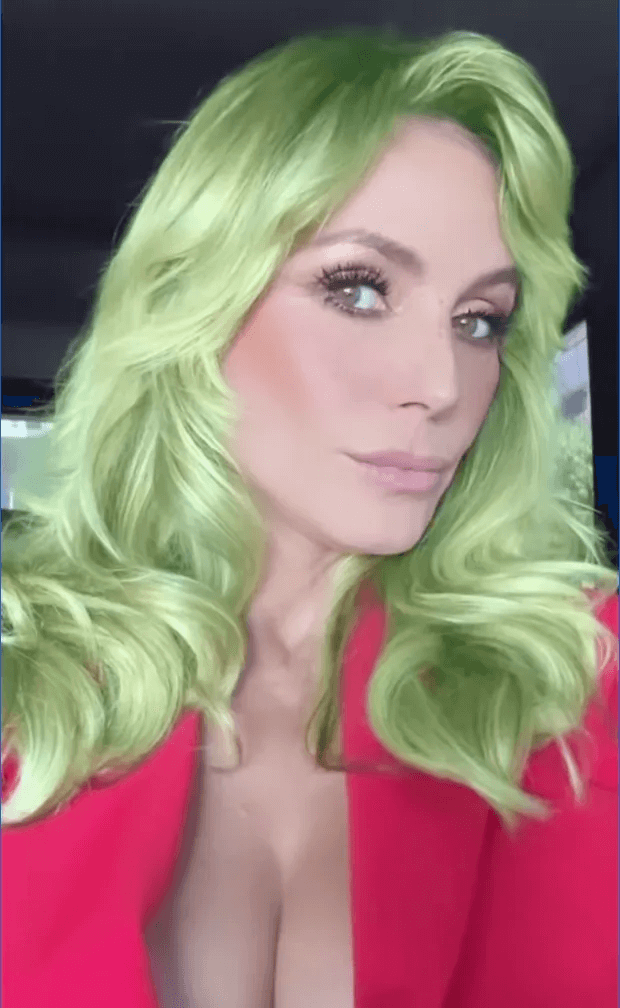 In a video posted on Instagram, the supermodel showed off her luscious locks in yellow, green, pink, blue, purple, and orange hues as Tiosto's hit song played.