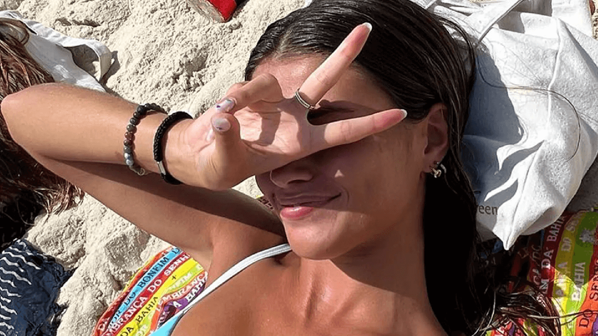 A series of beach snaps shows Luisinha Oliveira in bikinis from Brazil, resulting in fans gushing: ‘slaying once again!’