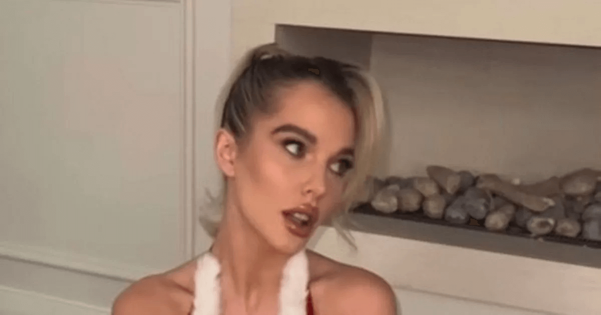 As Helen Flanagan dons a sizzling Santa costume in racy clips, fans are floored