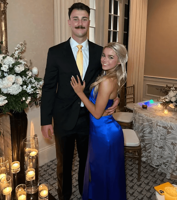 Olivia Dunne has left millions of fans in awe as she posed in a blue dress with boyfriend Paul Skenes.