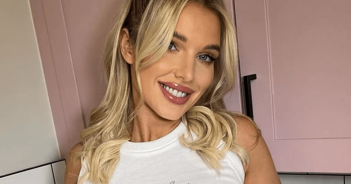 In another rather revealing outfit, Helen Flanagan, 34, goes braless under a see-through top