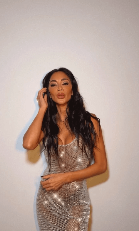 Nicole Scherzinger shows off her perfect figure after ripping off her see-through dress