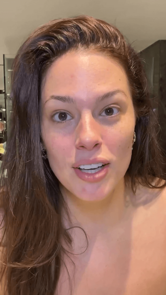 On Thursday, Ashley Graham took to Instagram to share a clip from her birthday celebrations in India, in which she went topless for bedtime.