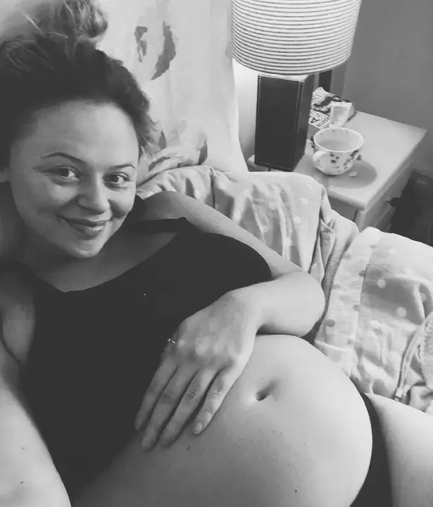 With an eye-catching black-and-white photo of her growing baby bump, she announced on Instagram that the couple will become parents