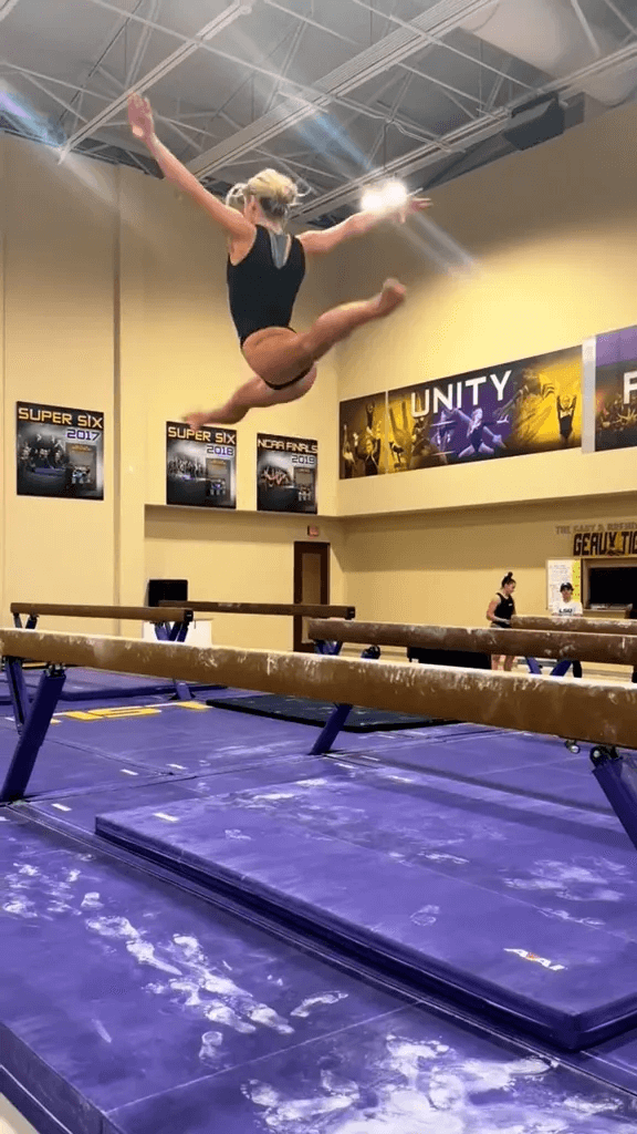 Olivia Dunne, the LSU gymnastics sensation who shocked fans with her incredible athletic ability, has provided fans with a peek into her preparations.