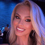The ‘world’s sexiest MotoGP wag,’ Anet Mlcakova, stunned fans with her green tight-fitting dress