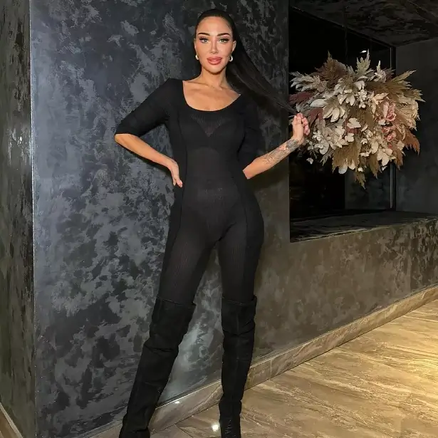 As usual, Tulisa Contostavlos stepped out in a racy ensemble - and this week she showed off her bra, pants, and bare all in a totally see-through bodysuit.