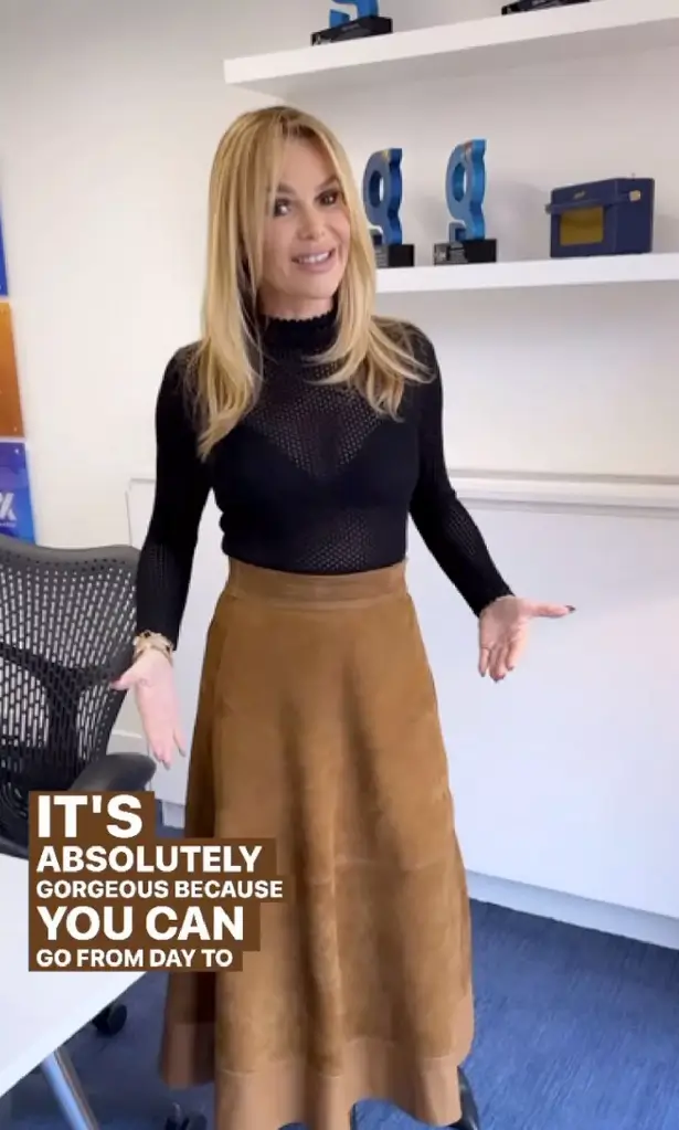 Amanda Holden has a reputation for posing up a storm, so when she stepped out in a see-through top, pleather skirt, and thigh-high boots