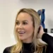 In a ‘naughty’ see-through top, Amanda Holden flashes her bra then  pulling up skirt and revealing her thighs