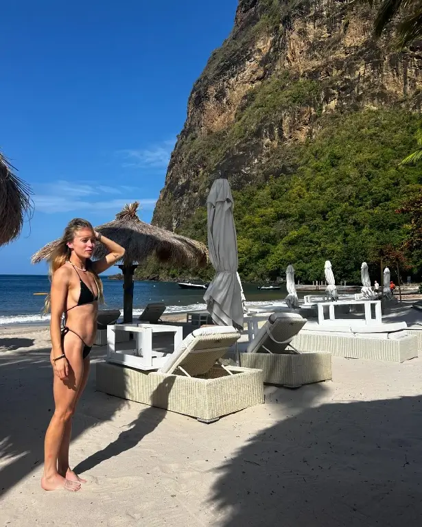 Jorgie Porter left her followers awestruckas she showcase her stunning figure in tiny thong bikini while on vacation