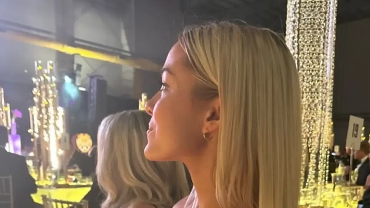 Olivia Dunne looks stunning when she goes braless in a black slinky dress for a gala