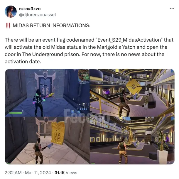 fortnite midas release date