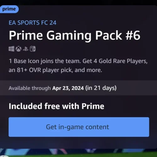 ea fc 24 prime gaming pack 6