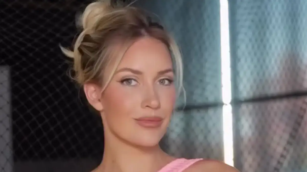 As Paige Spiranac shows off her cleavage in a revealing outfit on the Masters finale, she attracted plenty of attention
