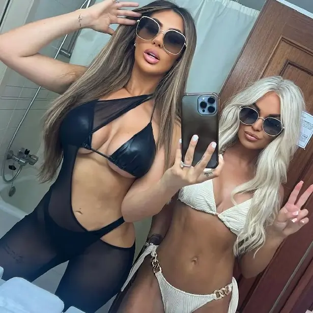 During a steamy bikini mirror selfie taken before her upcoming Ibiza holiday, Chloe Ferry set the hearts racing with her stunning black leather bikini photo.